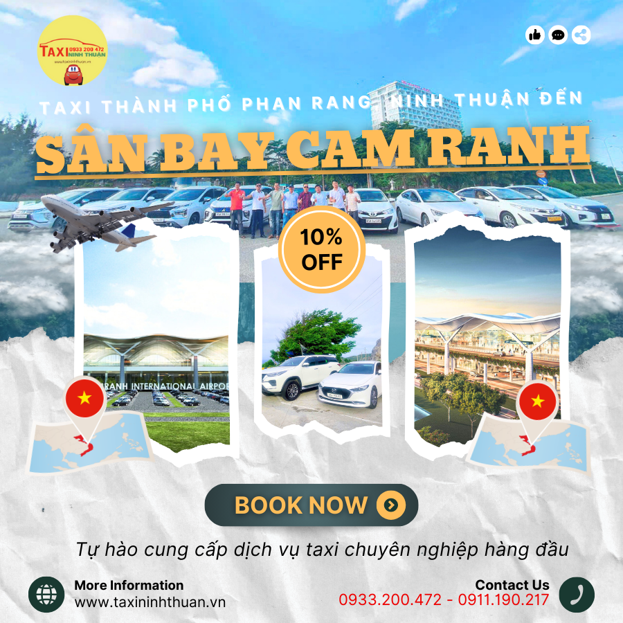 Taxi Phan Rang đến sân bay Cam Ranh