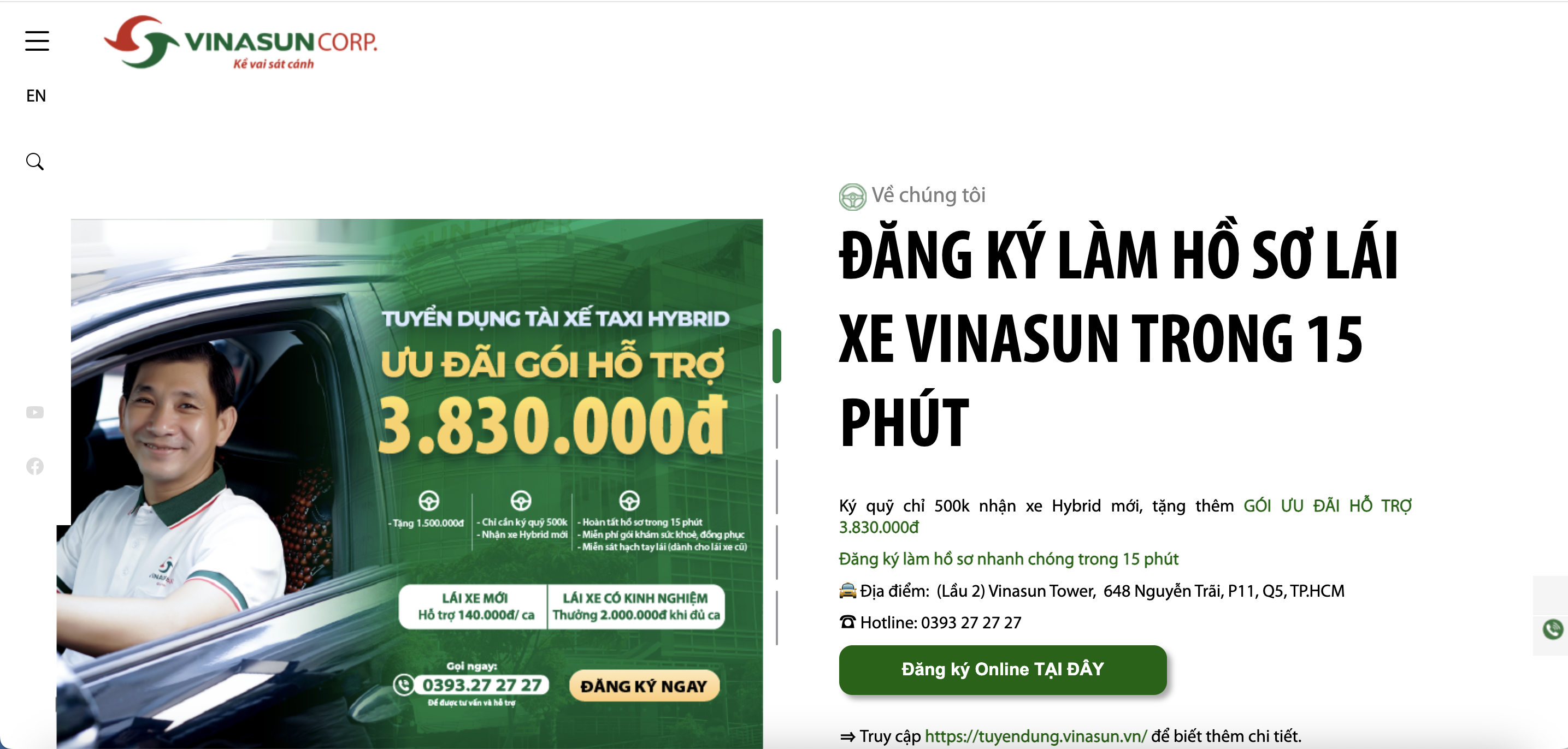 Taxi Vinasun – Dịch Vụ Đưa Đón Sân Bay Chất Lượng Cao