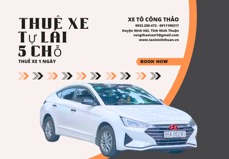 dịch vụ thuê xe tự lái 5 chỗ tại Ninh Thuận